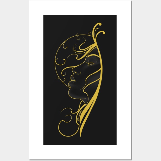 Gold Wall Art by Jocoric